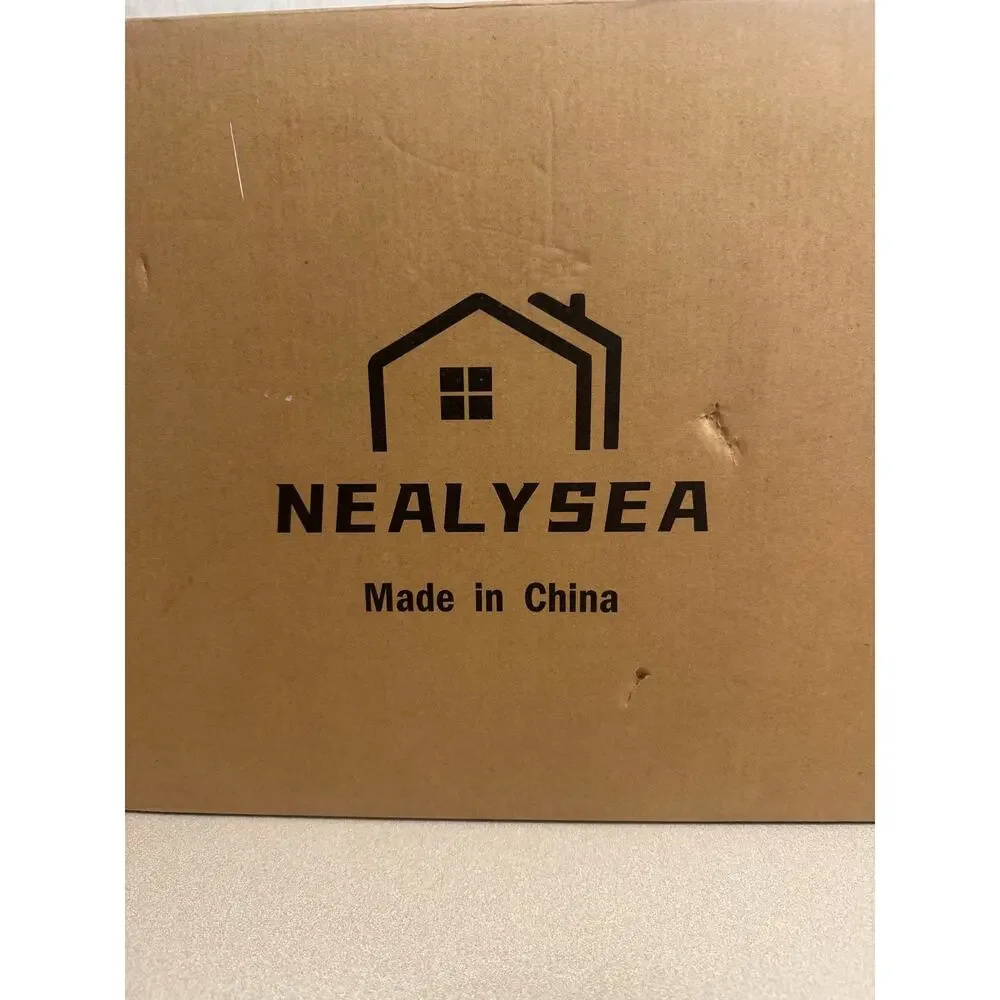 NEALYSEA Collapsible Storage Bins 2 Pack Grey Stackable with Lids Wheels Doors